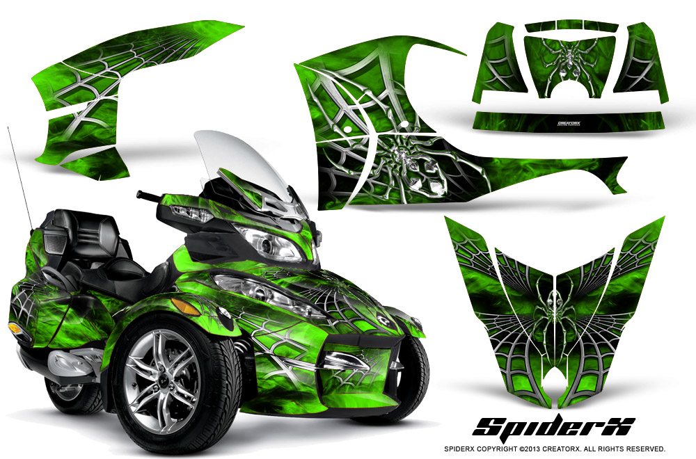 Can-Am Spyder RT-S Full Trim SpiderX Green